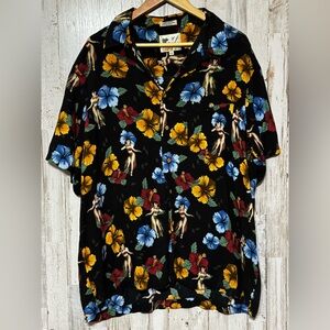 Ron Chereskin Rayon Hawaiian Shirt‎ XXL
